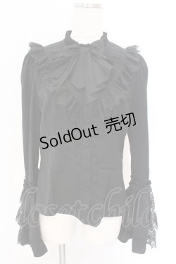 画像1: Hoshibako Works / 星夜の旅　姫袖ブラウス L クロ O-26-02-10-044-LO-BL-OW-OS