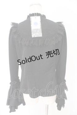 画像4: Hoshibako Works / 星夜の旅　姫袖ブラウス L クロ O-26-02-10-044-LO-BL-OW-OS