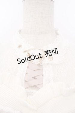 画像2: LIZ LISA / ハート刺繍肩あきレイヤードニット 0 オフシロ O-26-02-10-054-LO-TO-OW-OS