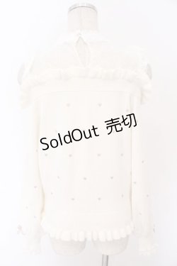 画像5: LIZ LISA / ハート刺繍肩あきレイヤードニット 0 オフシロ O-26-02-10-054-LO-TO-OW-OS