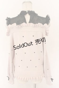 画像5: LIZ LISA / ハート刺繍肩あきレイヤードニット 0 ピンク O-26-02-10-055-LO-TO-OW-OS