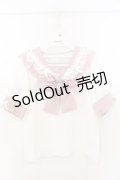 Dear My Love / ハートリボンたっぷりフリルセーラーブラウス M シロ×ピンク O-26-02-10-067-EL-BL-OW-OS