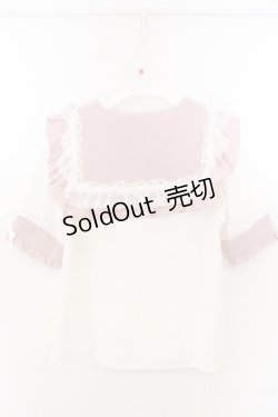 画像3: Dear My Love / ハートリボンたっぷりフリルセーラーブラウス M シロ×ピンク O-26-02-10-067-EL-BL-OW-OS
