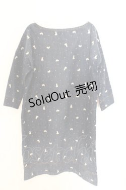 画像3: Franche Lippee / うさぎ刺繍デニムワンピース  インディゴ O-26-02-10-007-LO-OP-OW-OS