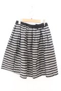 franche lippee black / ボーダースカート M クロ O-26-02-10-010-LO-SK-OW-OS