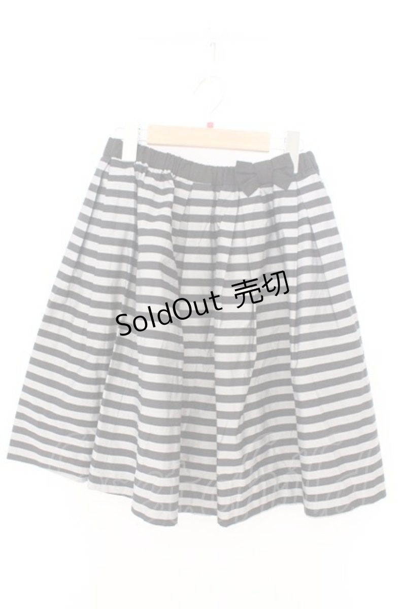 画像1: franche lippee black / ボーダースカート M クロ O-26-02-10-010-LO-SK-OW-ZT595 (1)
