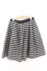画像3: franche lippee black / ボーダースカート M クロ O-26-02-10-010-LO-SK-OW-ZT595 (3)