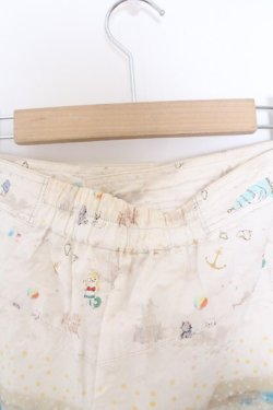 画像4: Franche Lippee / ビーチ柄スカート M キナリ O-26-02-10-011-LO-SK-OW-OS