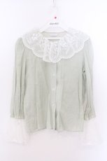 画像1: MILK / ベルブラウス  グリーン O-26-02-10-019-ML-BL-OW-OS (1)