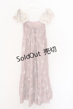 画像3: axes femme / トゥシューズ柄リボン付ワンピース F ピンク O-26-02-10-020-AX-OP-OW-OS