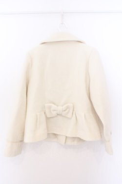 画像5: Melody BasKet / プチリボンショートコート  アイボリー O-26-02-10-021-LO-CO-OW-OS