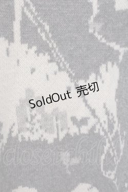 画像2: Franche Lippee / ネコロングニットプルオーバー M グレー O-26-02-10-003-LO-TO-OW-OS