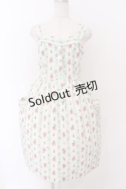 画像1: MILK / ローズガーランドドレス  ミントブルーウォールペーパー O-26-02-10-024-ML-OP-OW-OS