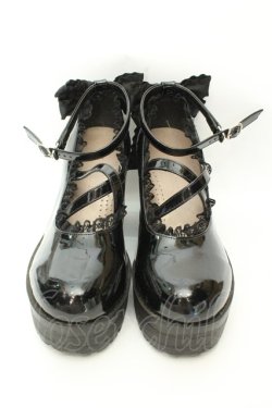 画像2: Rojita / バックリボン厚底シューズ XL クロ O-26-02-12-005-LO-SH-OW-OS