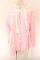 画像1: HANGRY&ANGRY / H&A CAT LACE EARS DRESS PARKA　パーカー  ピンク O-26-02-12-1005-HN-TO-OW-OS (1)