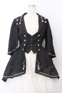 画像1: Silent Mars（海外ロリータブランド） / 堕月の法則ジャケット  クロ O-26-02-12-1046-LO-JA-YM-OS