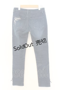 画像3: axes femme / お手紙刺繍デニムパンツ S インディゴ O-26-02-12-1048-AX-PA-YM-OS