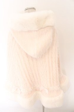 画像3: LIZ LISA / ダブルリボンニットファーポンチョ 0 ピンク O-26-02-12-1009-LO-JA-OW-OS