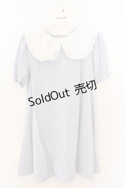 画像1: Ank Rouge / はしごレースリボンカットワンピース M サックス O-26-02-12-1017-CA-OP-OW-OS