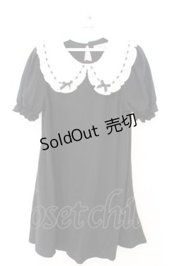 画像1: Ank Rouge / はしごレースリボンカットワンピース M クロ O-26-02-12-1018-CA-OP-OW-OS