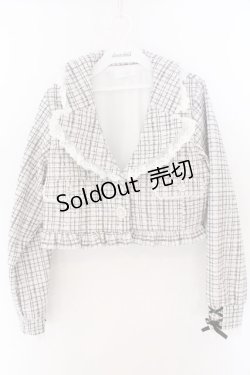 画像1: DearMyLove / キラキラビジューツイードジャケット M クリーム（シロ寄り） O-26-02-12-1002-EL-JA-OW-OS