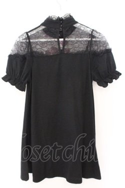 画像2: Ank Rouge / レース切り替えカットワンピース M クロ O-26-02-12-1019-CA-OP-OW-OS