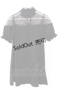 画像2: Ank Rouge / レース切り替えカットワンピース M クロ O-26-02-12-1019-CA-OP-OW-OS