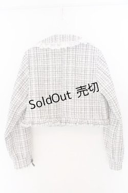 画像2: DearMyLove / キラキラビジューツイードジャケット M クリーム（シロ寄り） O-26-02-12-1002-EL-JA-OW-OS