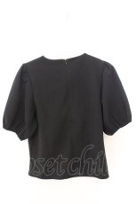 画像2: TRAVAS TOKYO / リボン付きパフスリーブトップス M ブラック O-26-02-12-1024-PU-TO-OW-OS (2)
