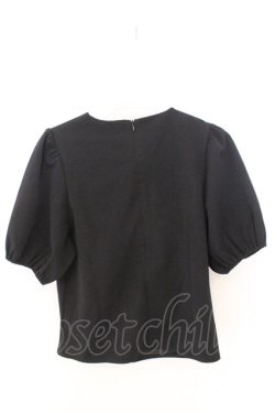 画像2: TRAVAS TOKYO / リボン付きパフスリーブトップス M ブラック O-26-02-12-1024-PU-TO-OW-OS