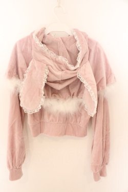 画像3: Ank Rouge / ケープうさちゃんフワフワパーカー M ピンク O-26-02-12-1025-CA-TO-OW-OS