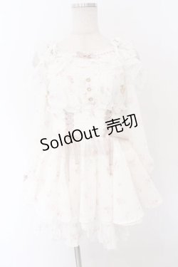 画像1: LIZ LISA / オフショルシフォンセットアップ 0 シロ O-26-02-12-1027-LO-OP-OW-OS