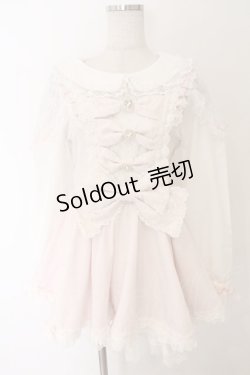 画像1: LIZ LISA / トリプルリボンフリルセットアップ 0 ピンク O-26-02-12-1029-LO-OP-OW-OS