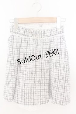 画像1: DearMyLove / レースハートビジューベルトスカート S クリーム（グレー寄り） O-26-02-12-1030-EL-SK-OW-OS