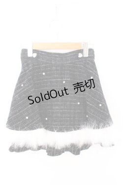 画像1: Ank Rouge / キラキラツイードスカパン M クロ O-26-02-12-1031-CA-SK-OW-OS