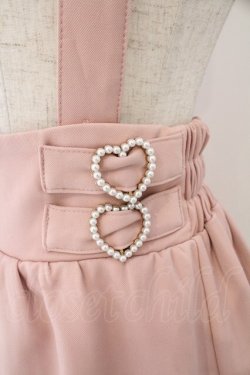 画像2: Princess Melody / パールリングベルト付きサスペンダースカパン F ピンク O-26-02-12-1035-EL-SK-OW-OS