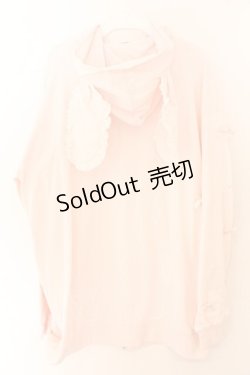 画像2: Ank Rouge / ギンガムリボンうさみみパーカー M ピンク O-26-02-12-1004-CA-TO-OW-OS