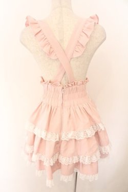 画像2: DearMyLove / ハートビジューレースアップリボンフレアスカート   O-26-02-12-1041-EL-SK-OW-OS