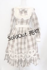 Hoshibako Works / シャンティクリーム・パティスリー　チェック柄クラシカルワンピース  ベージュ O-26-02-12-1044-LO-OP-OW-OS