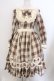 画像1: Hoshibako Works / シャンティクリーム・パティスリー　チェック柄クラシカルワンピース  ベージュ O-26-02-12-1044-LO-OP-OW-OS (1)