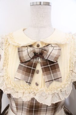 画像2: Hoshibako Works / シャンティクリーム・パティスリー　チェック柄クラシカルワンピース  ベージュ O-26-02-12-1044-LO-OP-OW-OS