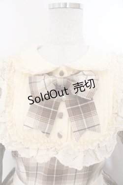 画像2: Hoshibako Works / シャンティクリーム・パティスリー　チェック柄クラシカルワンピース  ベージュ O-26-02-12-1044-LO-OP-OW-OS