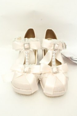 画像1: Lovely Tency / MAフリルリボンパンプス M ピンク O-26-02-12-007-GO-SH-OW-OS