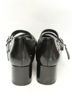 画像3: axes femme / 3連ストラップおでこパンプス L クロ O-26-02-12-008-AX-SH-OW-OS