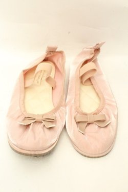 画像1: m petit by misako / AMリボンバレエシューズ M ピンク O-26-02-12-010-LO-SH-OW-OS