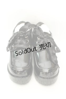 画像1: axes femme / レースアップ厚底シューズ M クロ O-26-02-12-012-AX-SH-OW-ZT0216Q