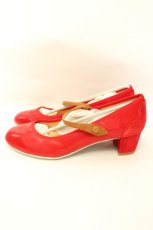 画像2: Franche Lippee / おひめさまストラップパンプス 24.5cm アカ O-26-02-12-014-LO-SH-OW-ZTK035 (2)
