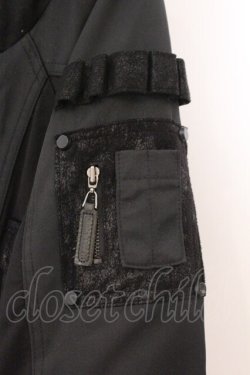 画像3: Qutie Frash / ミリタリーコート  ブラック O-26-02-14-027-QU-CO-OW-OS