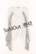 Qutie Frash / 気楡茶閃洸 ポンチョカーディガン  ホワイト O-26-02-14-030-QU-TO-OW-OS