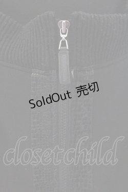 画像2: Qutie Frash / オフショルニットBIGブルゾン  ブラック O-26-02-14-033-QU-JA-OW-OS